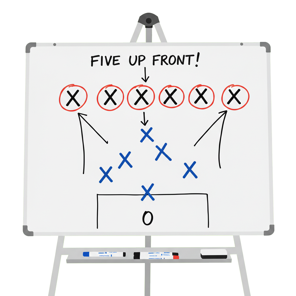 Five Up Front Tactics Board